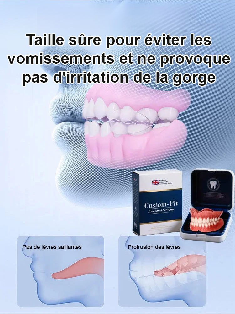【Nouvelle découverte britannique】Appareil dentaire en silicone imitant les dents