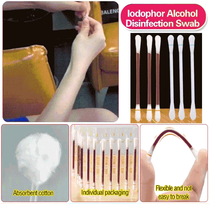 Iodophor Cotton Swab