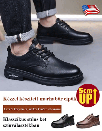 Fűző nélküli - férfi munkás szabadidőcipő