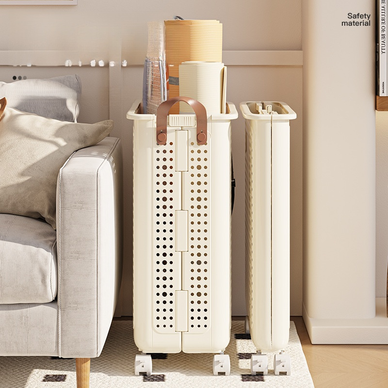 ตะกร้าเก็บเสื่อโยคะมีล้อ ชั้นวางอุปกรณ์กีฬาในครัวเรือน ชั้นวางแบดมินตัน ชั้นวางอุปกรณ์ฟิตเนส