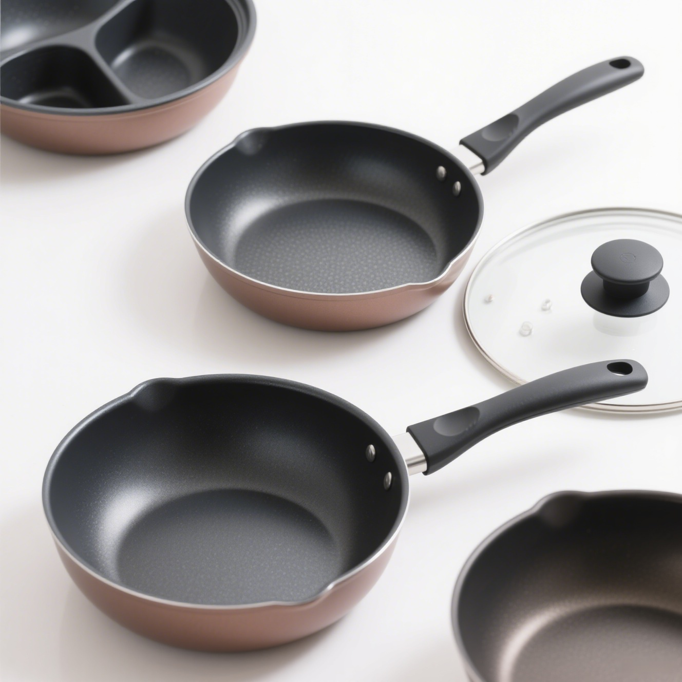 [Quadruple antiadhésif] Poêle antiadhésive multifonctionnelle Shell Pebble