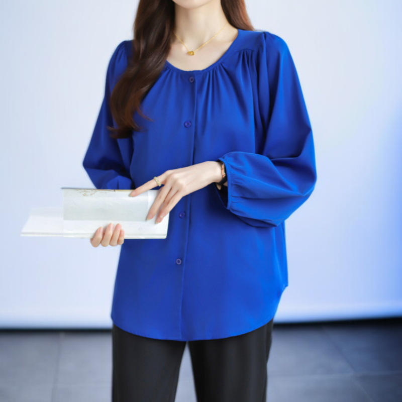 السيدات قميص فانوس الأكمام