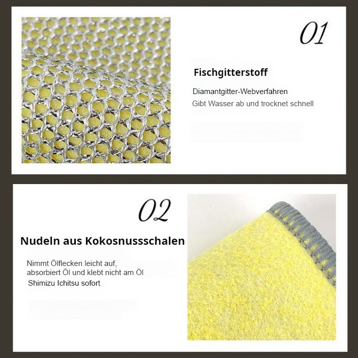 Kraftvolles, doppelseitiges Stahldrahtgewebe zur Fleckentfernung