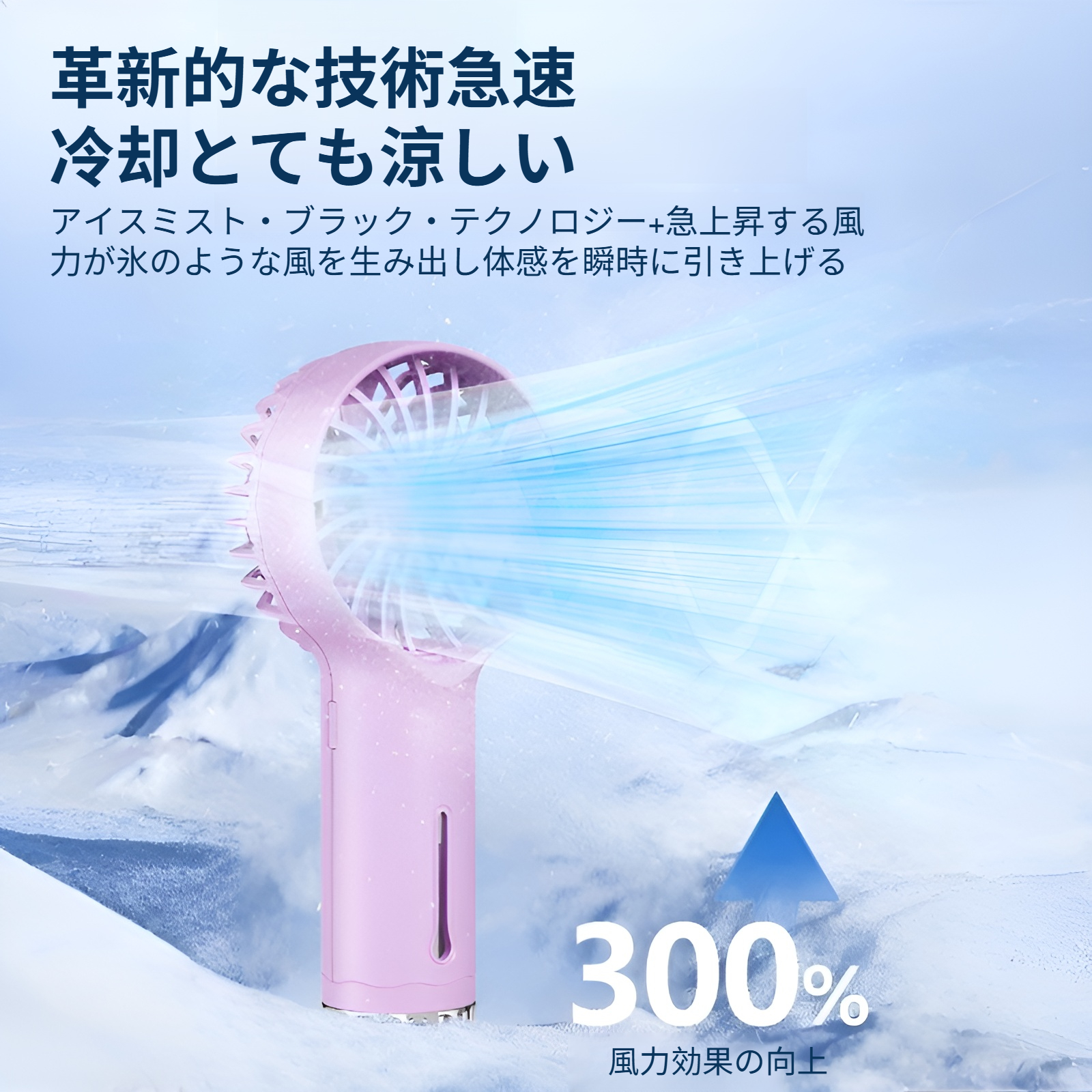 充電式ミニファンのUSB充電ポートの詳細