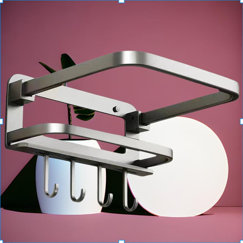 . Praktický koupelnový držák na umyvadlo bez vrtání – domácí úložný stojan