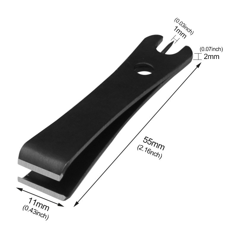 ステンレス製ラインカッターのクローズアップ