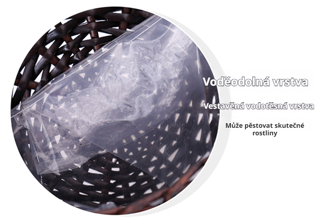 Easy-to-hang willow gardening basket with strong handle