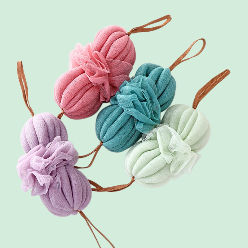 Soft Stretchable Shower Balls Bath Back Rub Bath Flower Bath Towel Bath Scrubs