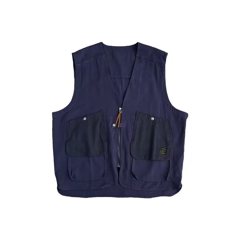 多機能ポケット付きメンズワークベスト正面写真
