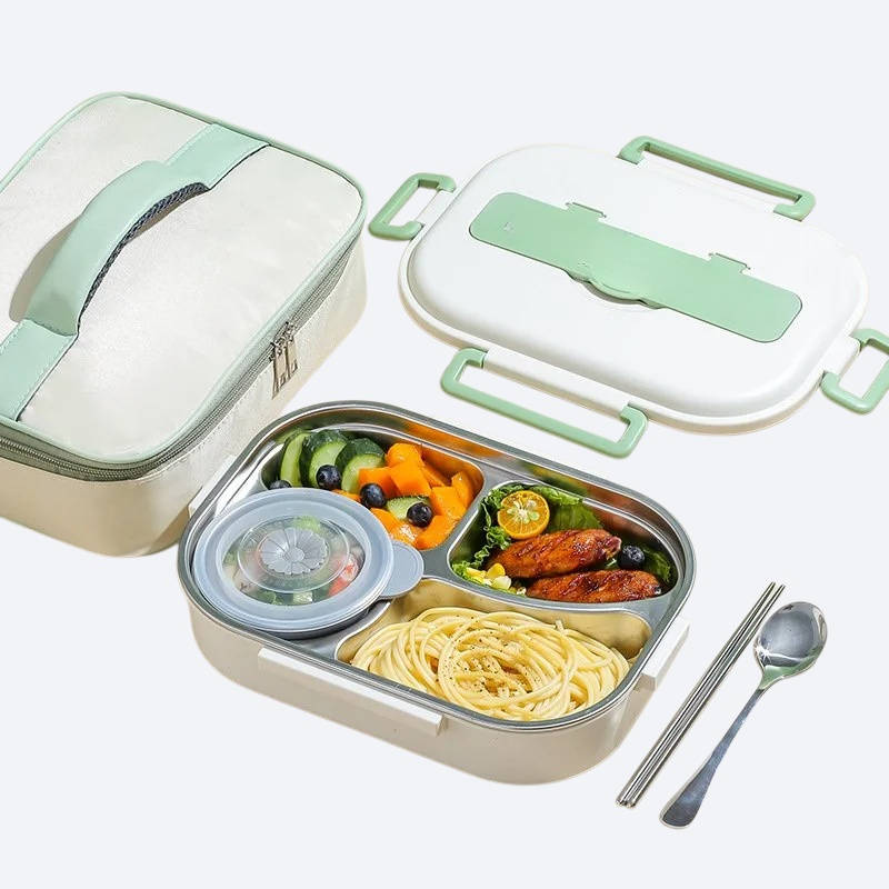 304 nerezová ocel přenosné roztříděné jídlo krabice