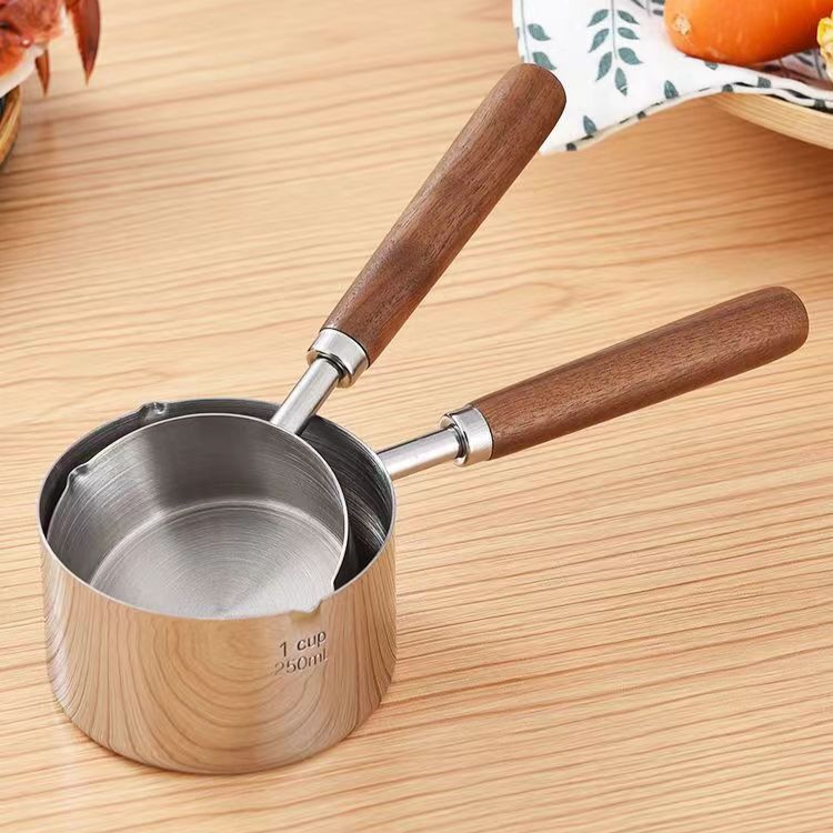 家庭用平型ミルクパン ミニ補完ポット 焦げ付かないステンレス鍋 平底IH調理器 ユニバーサル小型ミルクパン