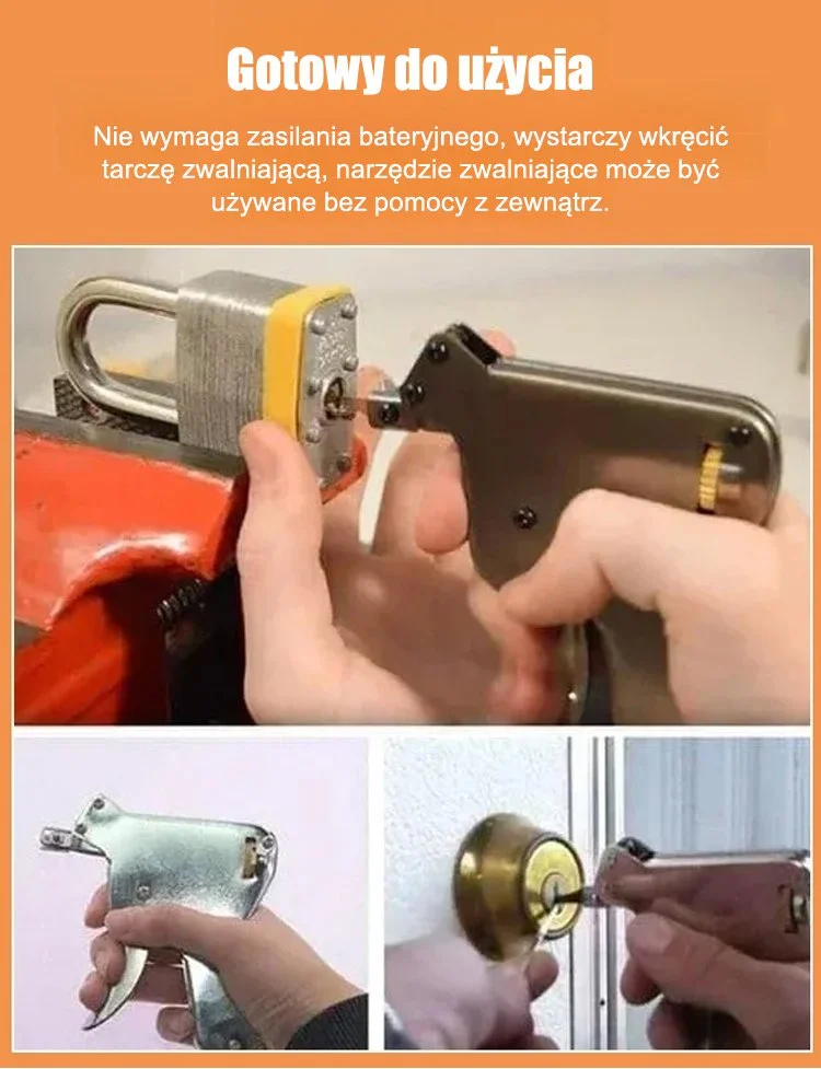 Zestaw narzędzi ślusarskich do zamków domowych