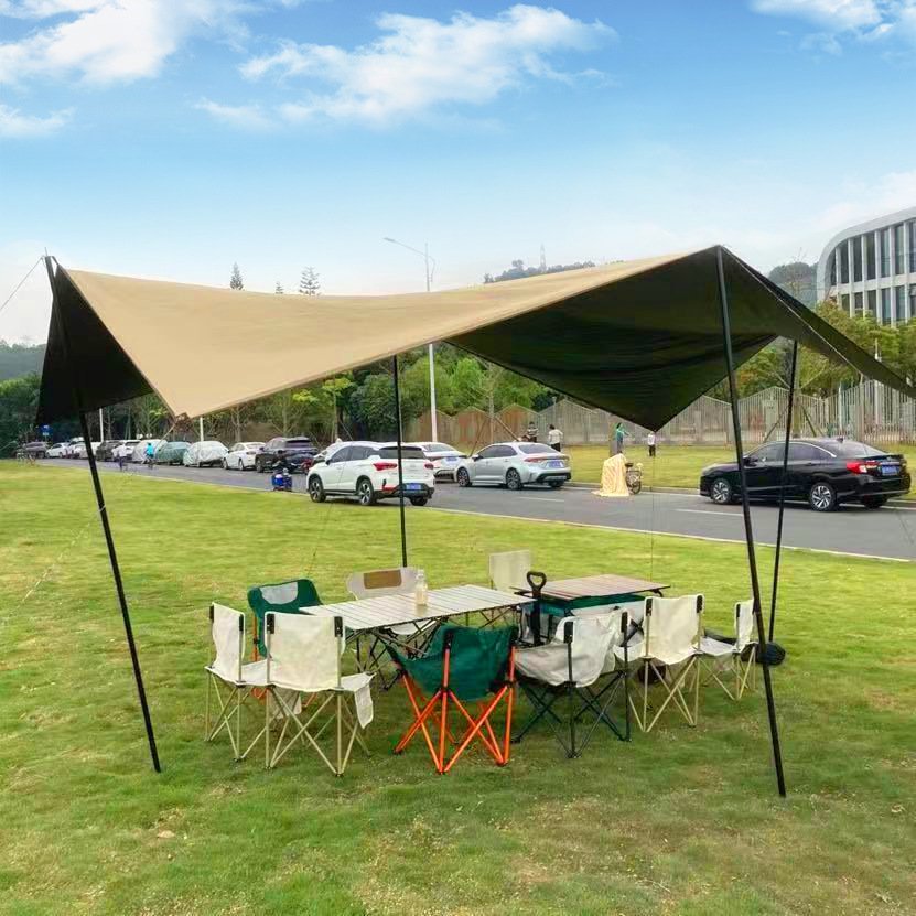 Šestiúhelníkový ochranný plášť proti slunci pro venkovní rekreaci