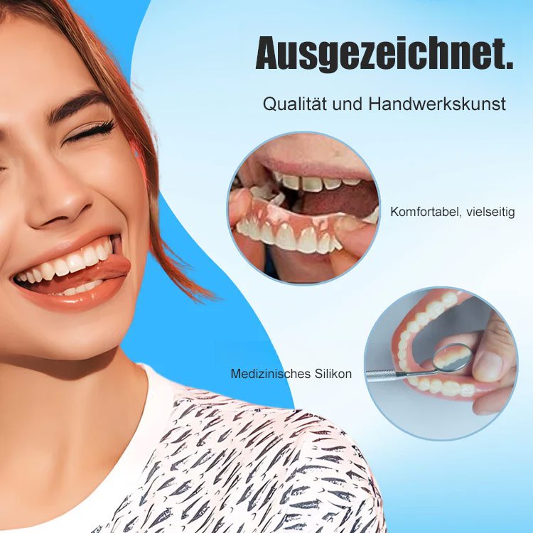 Zahnprothesenset mit Silikonauskleidung