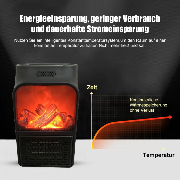 【1 kWh für 3 Tage】Energiesparender Schnellheizflammen-Heizer