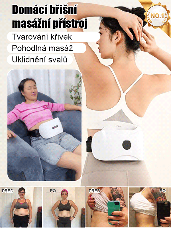 Domácí masážní přístroj na břicho