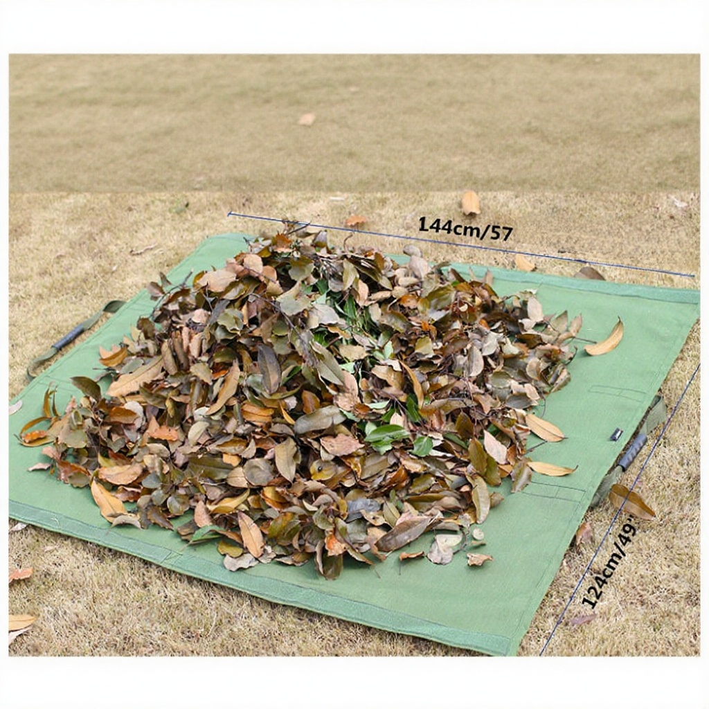 2 in 1 große Rasen Garten Zweig gefallen Blätter Aufbewahrungstasche Unkraut Zweig Müll Sammlung Mat