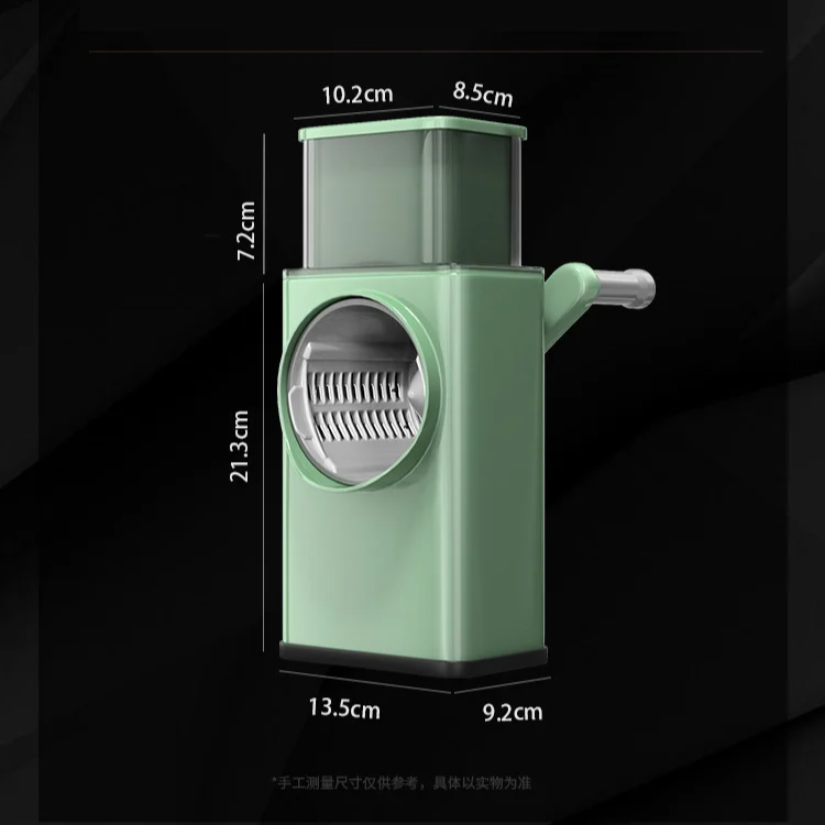 【手回し式スライサー】多機能、4in1、指が切れない、高効率、手回し式