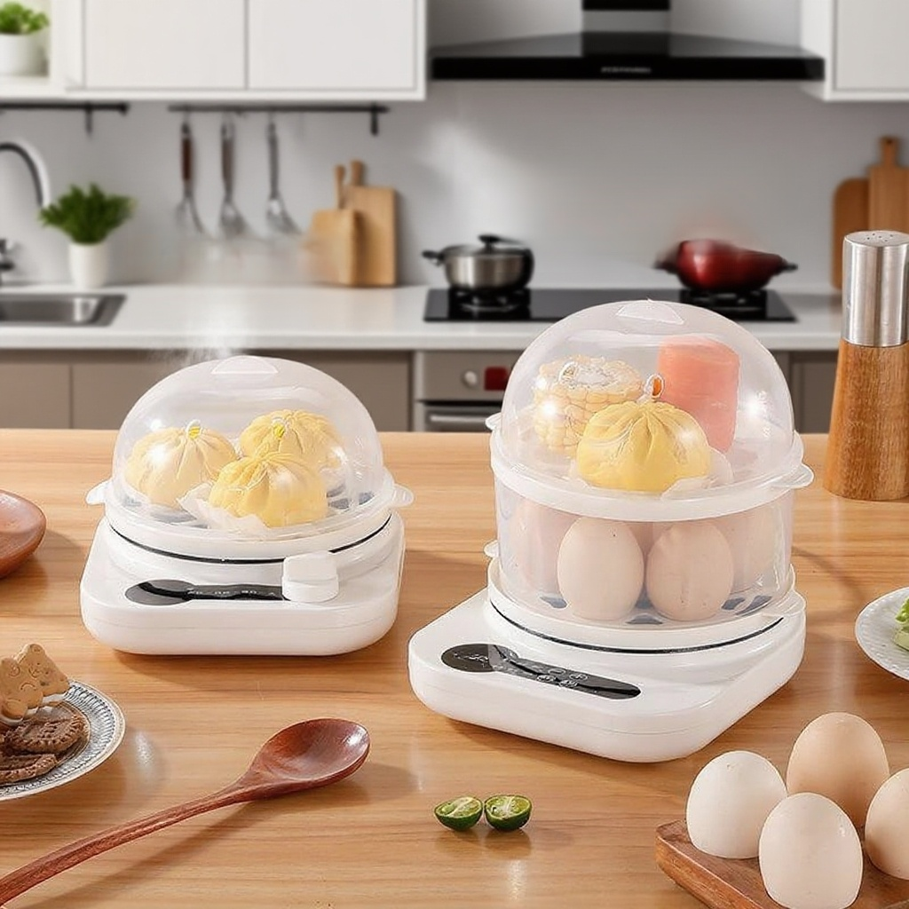 다기능 자동 전원 차단 미니 계란찜기