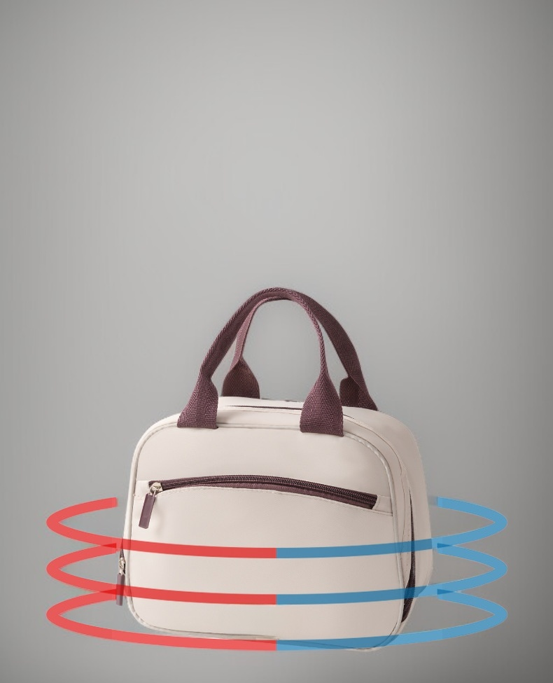 도시락과 함께 사용한 보온 가방