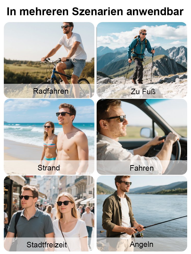 Modische Outdoor-Freizeit-Sonnenbrille für Damen und Herren