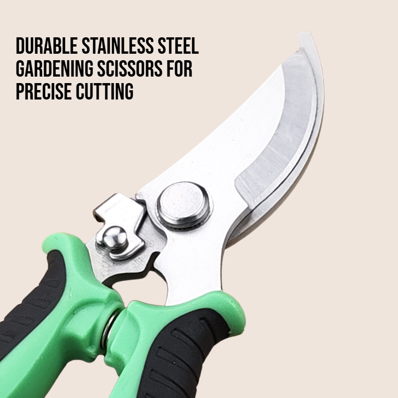 Stainless steel gardening scissors