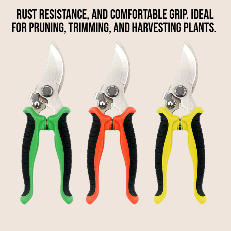 Stainless steel gardening scissors