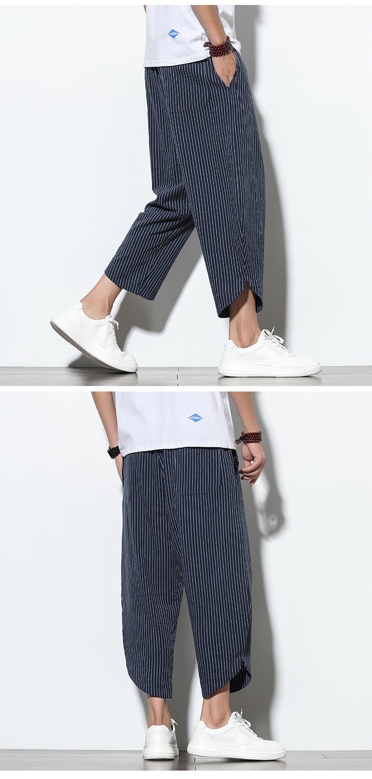 カジュアルコーデに合うメンズリネンパンツ