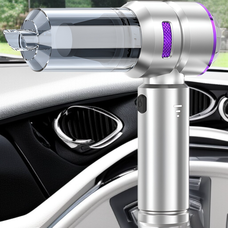 Mini aspiradora de mano para automóvil, doble uso, carga y succión, multifunción