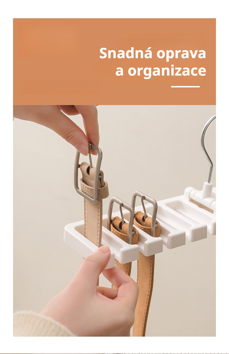 Domácí úložný stojan na pásky v minimalistickém stylu