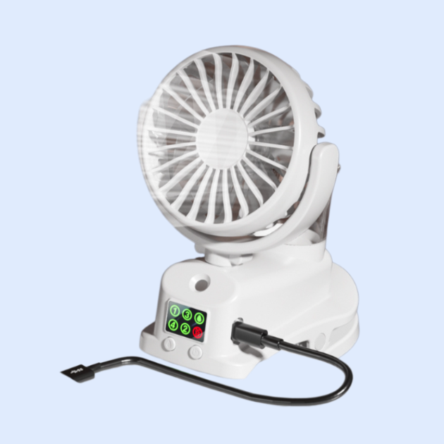 噴霧清涼桌上型夾子風扇