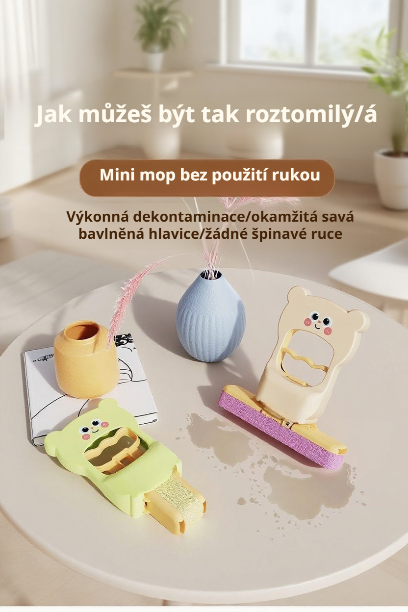 Malý ruční mop s rychlým odstraněním skvrn
