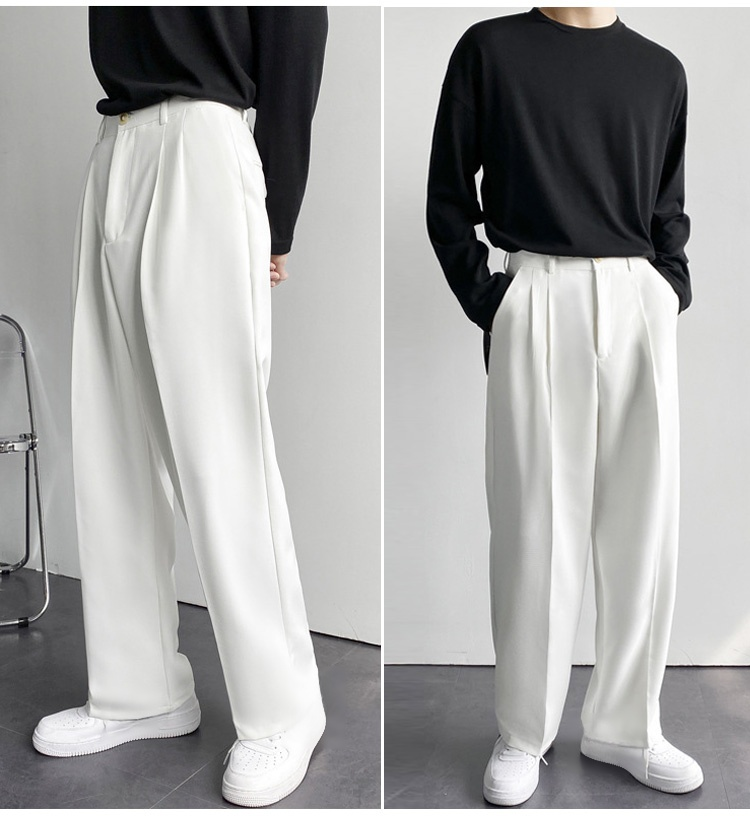 고품질 소재 남성 와이드 바지