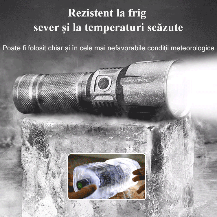 [Tun supraconductor laser] Lanternă cu laser alb cu zoom telescopic