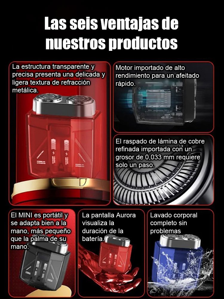 Maquinilla de afeitar mecánica de doble motor