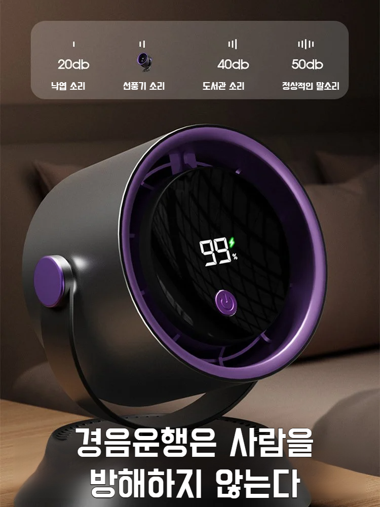 가정용 선풍기 탁상용 벽걸이 충전 겸용 순환팬 타이밍 냉방 디지털 가정용 선풍기