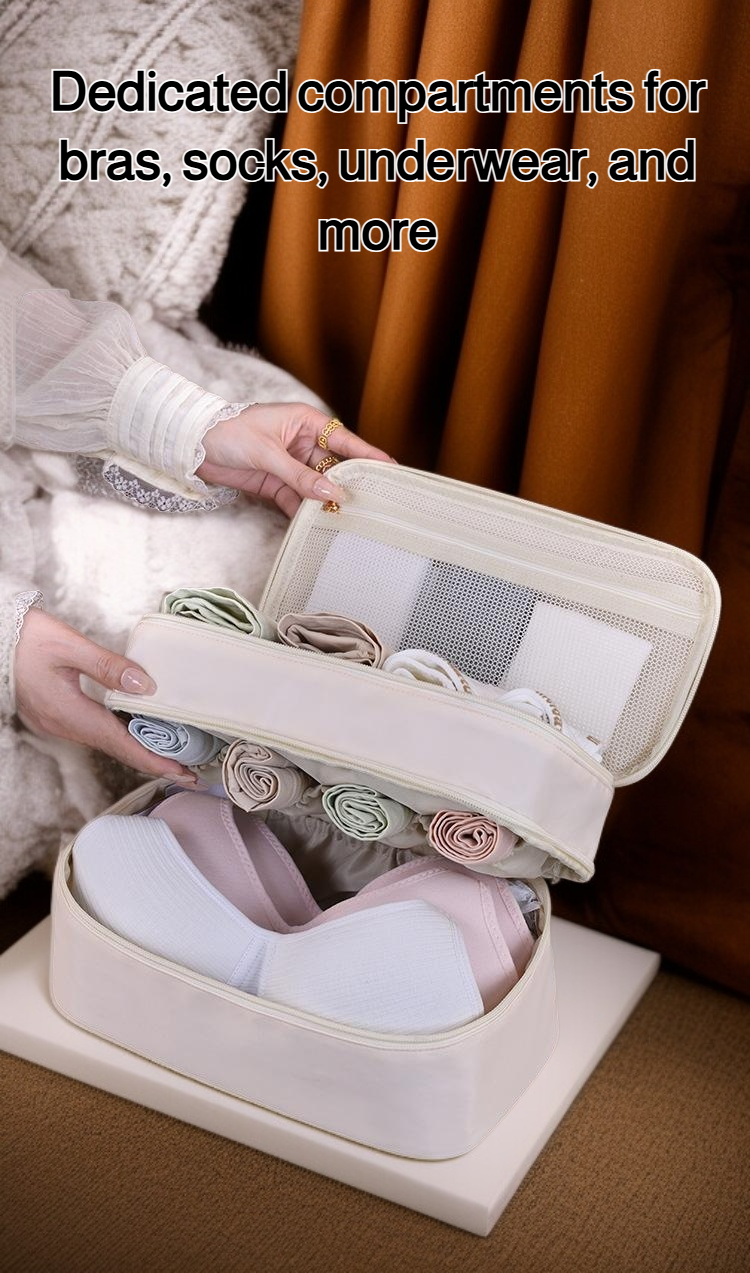 Underwear organizer with three separate layers