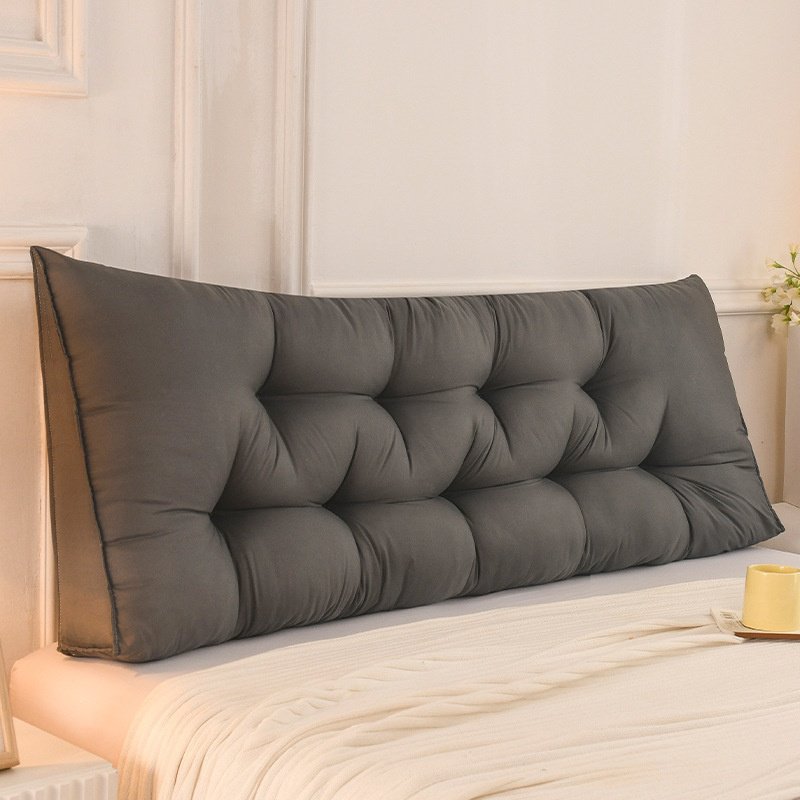 더블 침대 머리 쿠션 두꺼운 소프트백 롱 쿠션 삼각 플로팅 다다미 전용 등받이