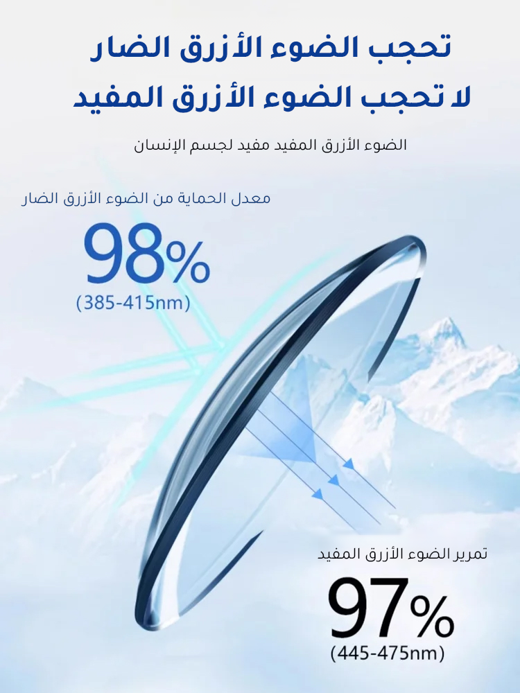 نظارات قراءة أنيقة وخفيفة الوزن وعالية الدقة لحماية العينين