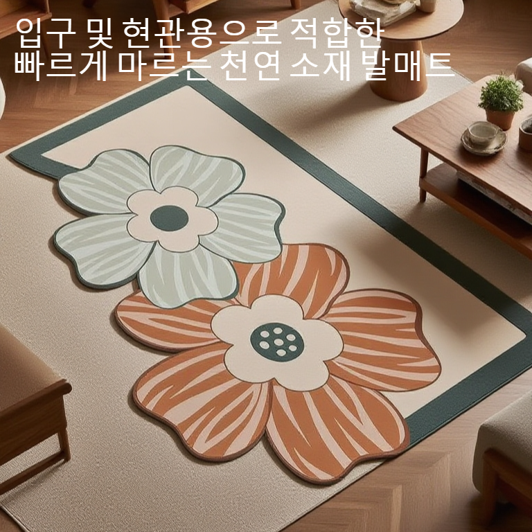 욕실 바닥에 깔린 미끄럼 방지 깔개 사용 예시