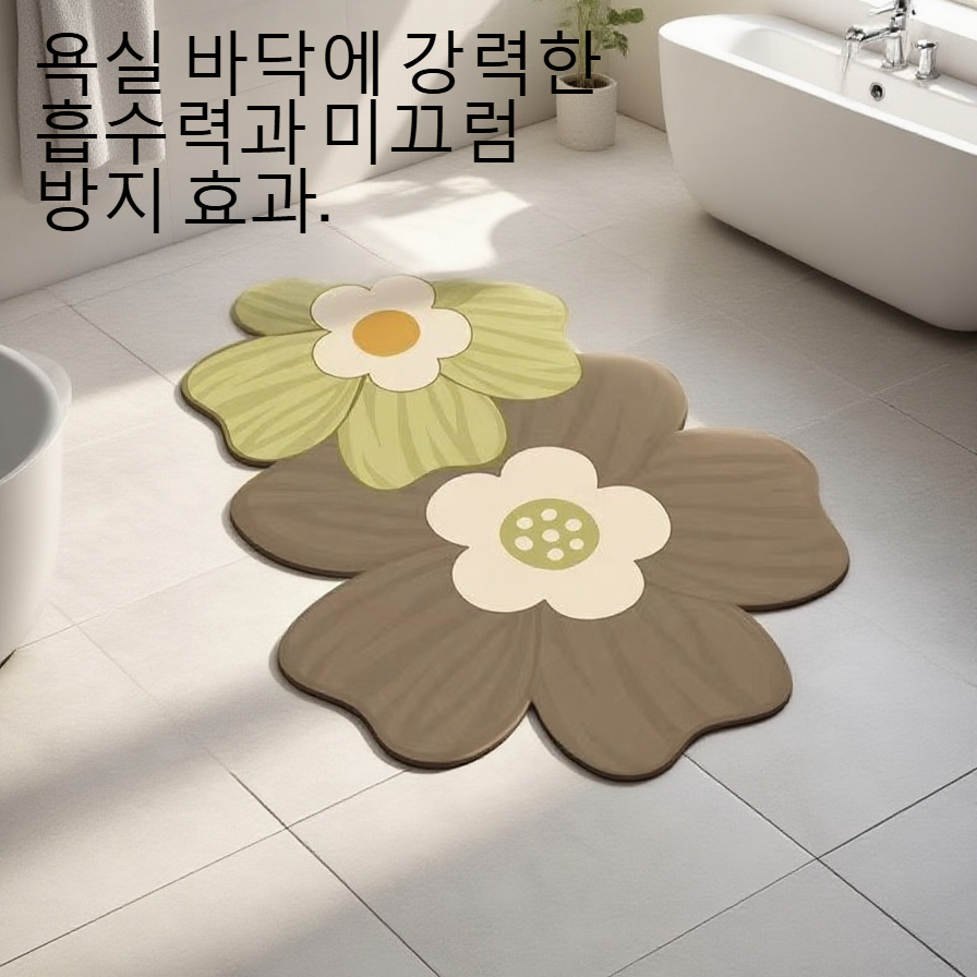 욕실 흡수 미끄럼 방지 규조 진흙 바닥 깔개