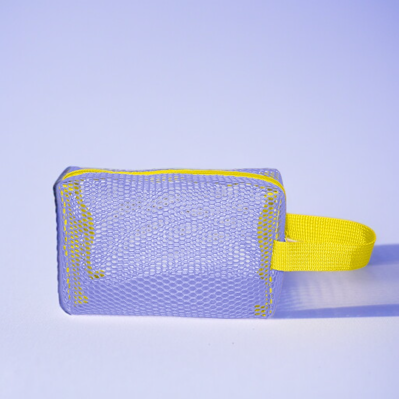 Drawstring mesh storage bag