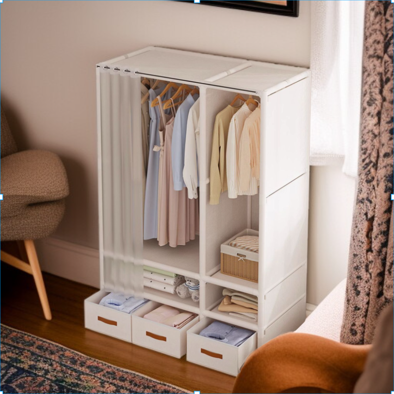 Sturdy and durable simple wardrobe