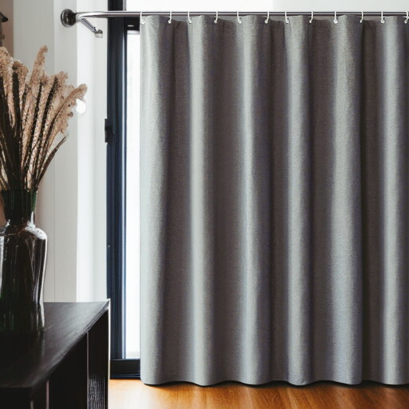 Imitation linen thick curtains