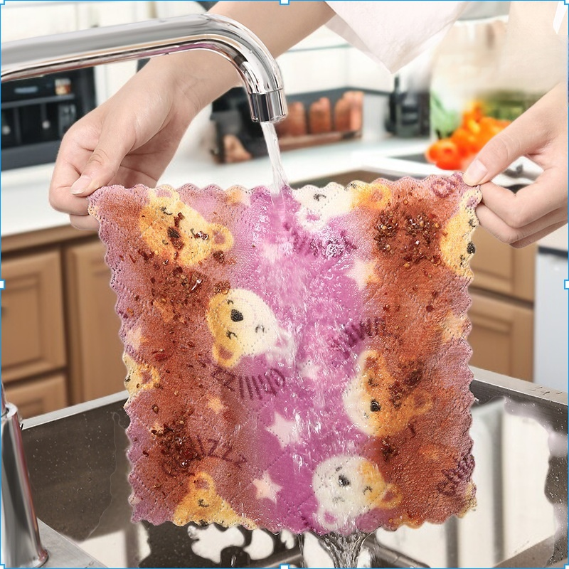 주방 청소용 노스틱 접시 타월 식탁보