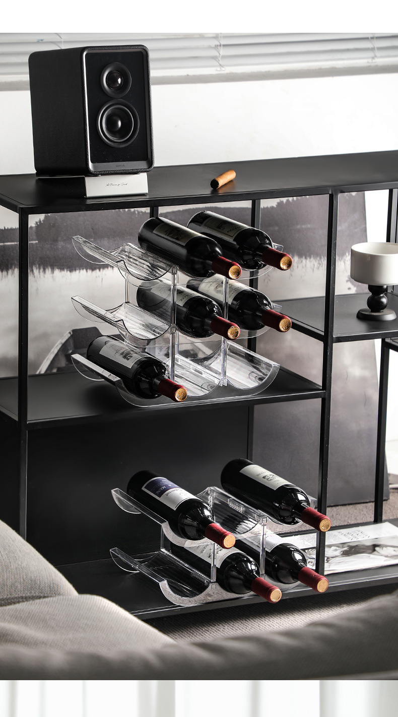 モダンなキッチンに合うワインボトル収納ラック