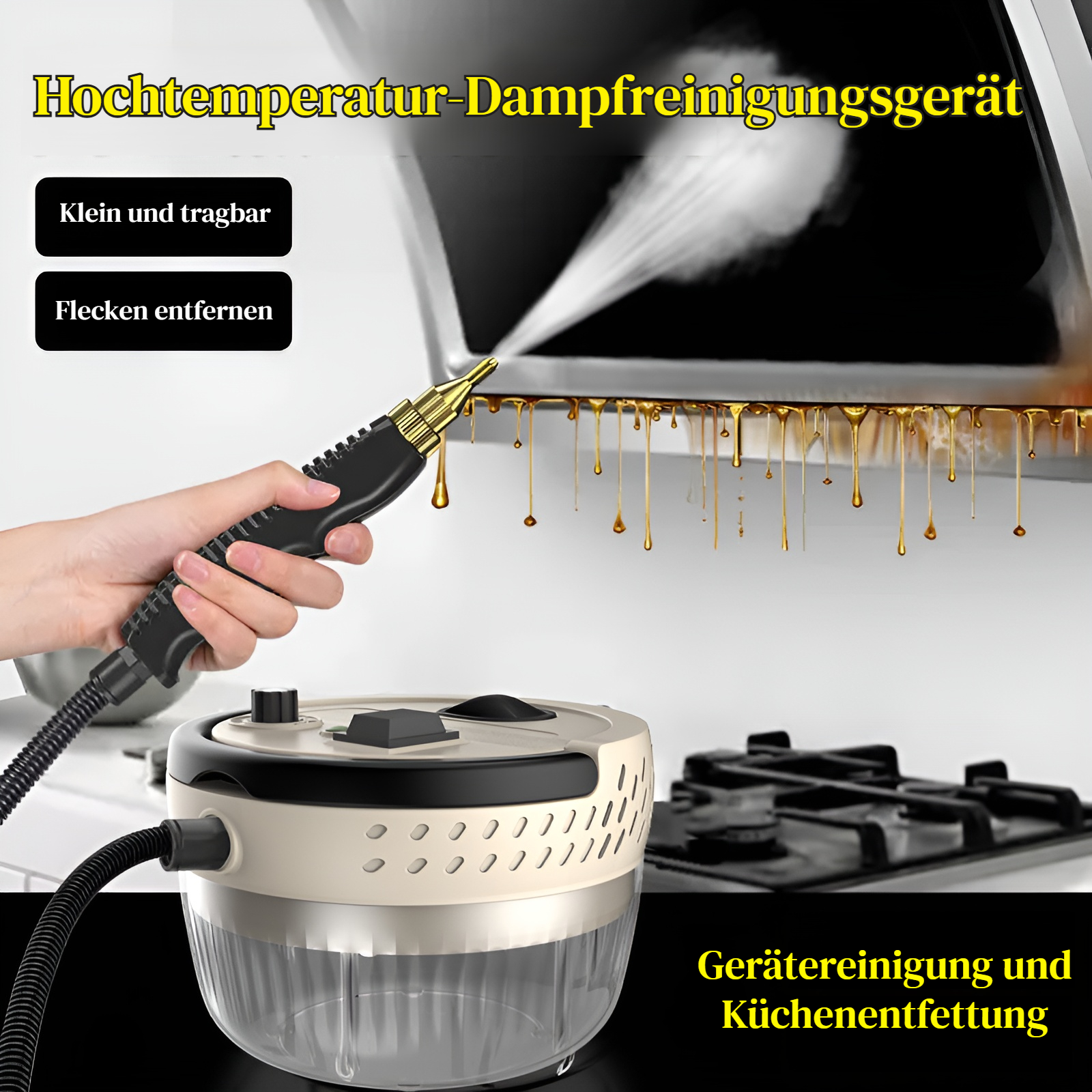 JMY Dampfreiniger für die Haushaltsküche mit hoher Temperatur und hohem Druck, Küchenklimaanlagen-Ra