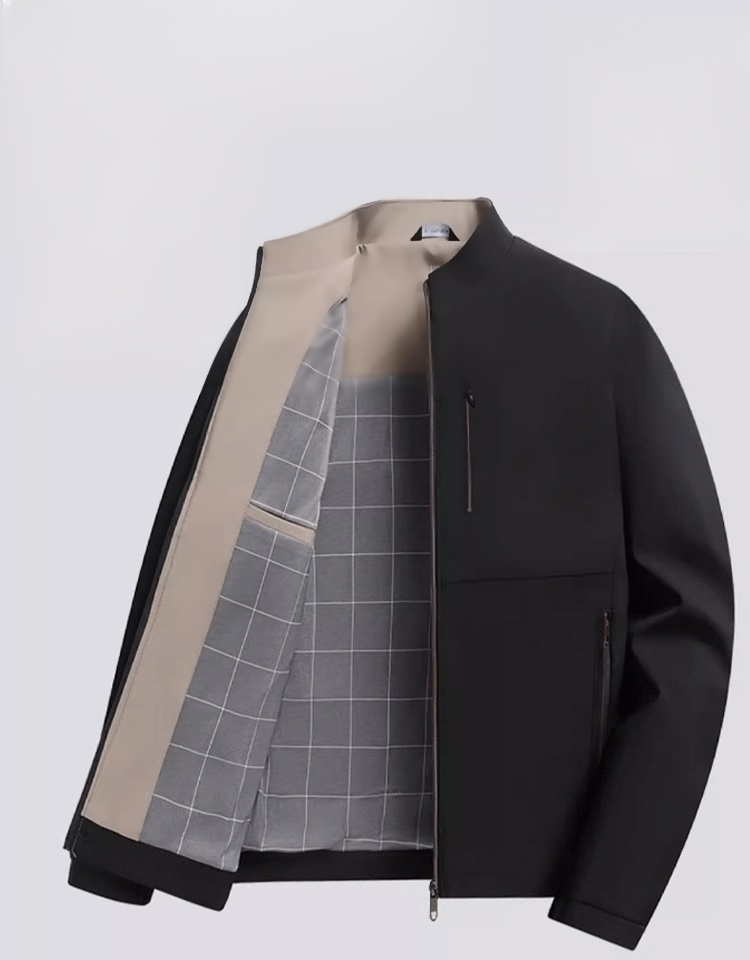 Men's Jacket with Stand up Collar