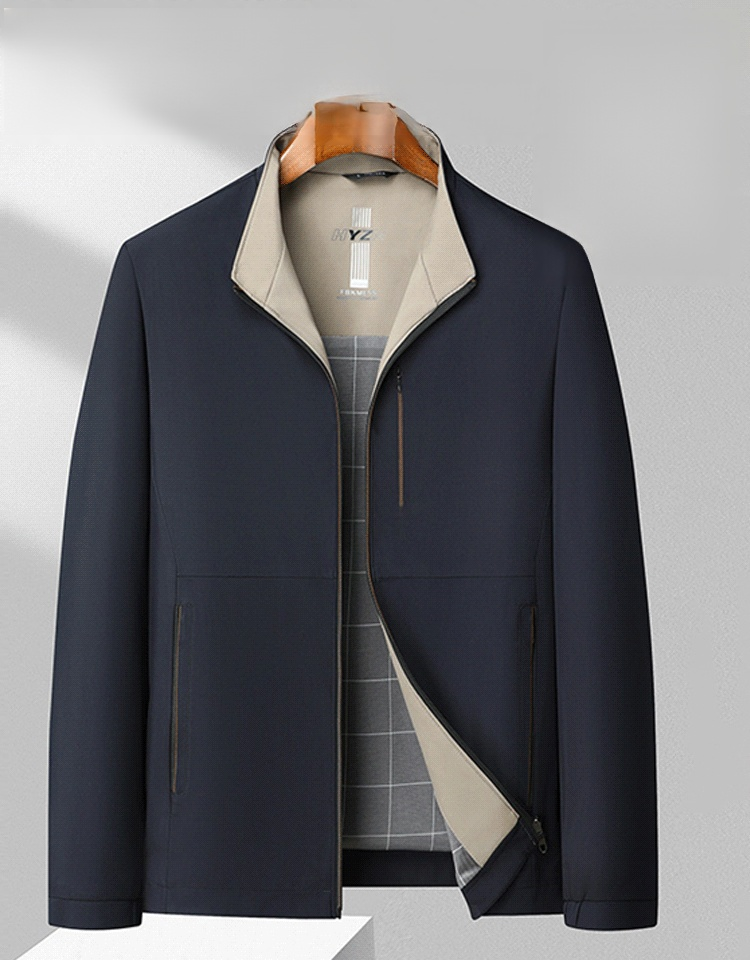 Men's Jacket with Stand up Collar