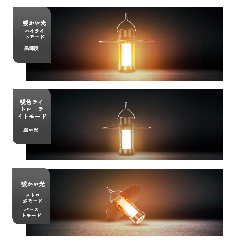 ポータブル屋外キャンプ フィールド ポータブル ライトをぶら下げ 超長寿命防水周囲LED照明